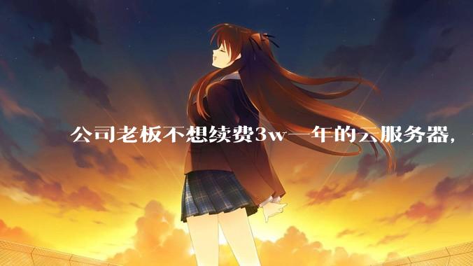 公司老板不想续费3w一年的云服务器,合理吗?