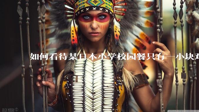 如何看待某日本小学校园餐只有一小块鸡肉?