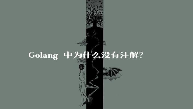 Golang 中为什么没有注解?