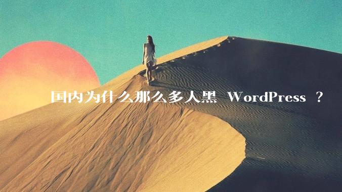 国内为什么那么多人黑 WordPress ?