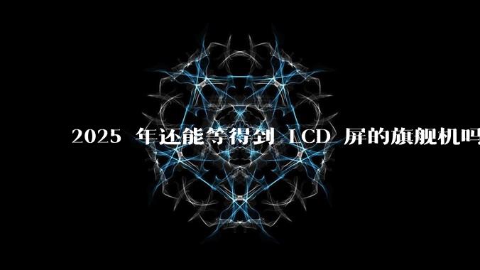 2025 年还能等得到 LCD 屏的旗舰机吗?