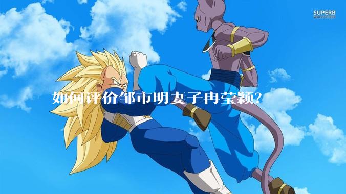 如何评价邹市明妻子冉莹颖?