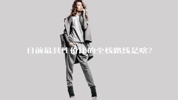 目前最具性价比的全栈路线是啥?