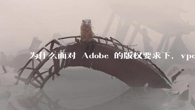 为什么面对 Adobe 的版权要求下,vposy 大神还能从容不迫?