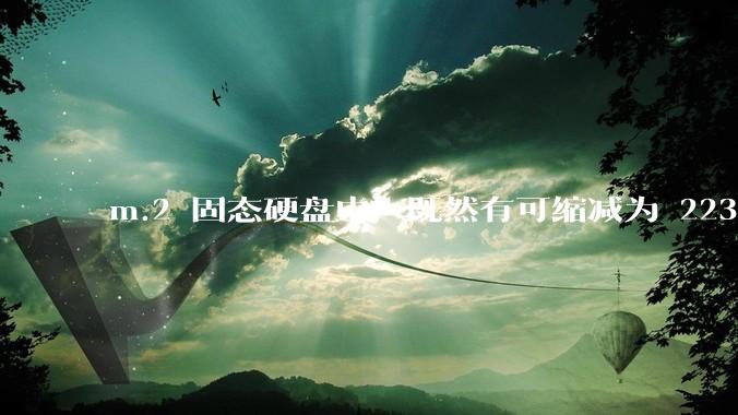 m.2 固态硬盘中,既然有可缩减为 2230 的能力,为什么依旧在使用 2280 如此大尺寸的方案?