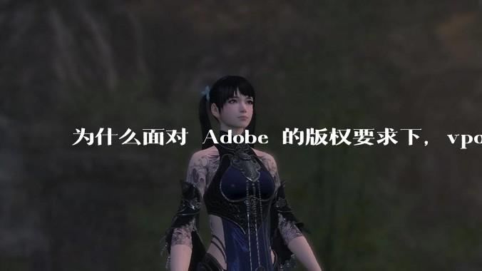 为什么面对 Adobe 的版权要求下,vposy 大神还能从容不迫?