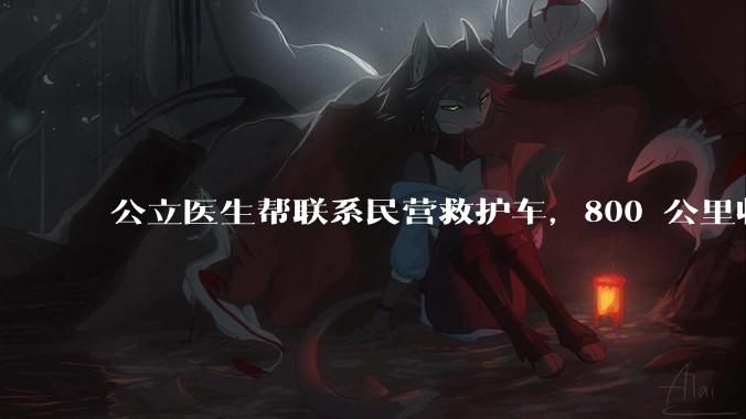 公立医生帮联系民营救护车,800 公里收费 2.8 万元,收费合理吗?救护车收费标准是什么?