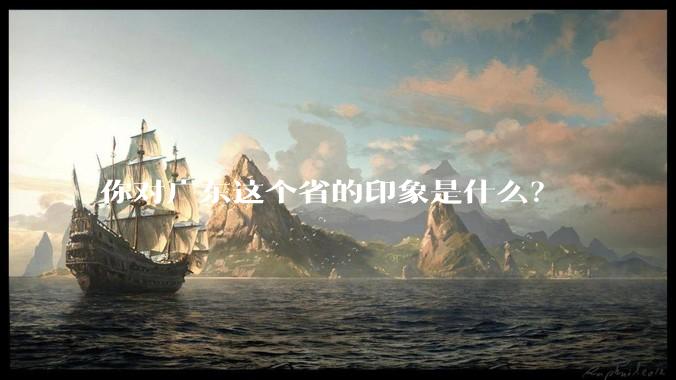 你对广东这个省的印象是什么?