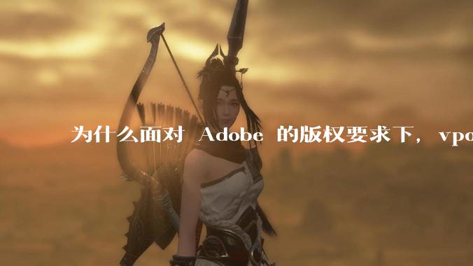 为什么面对 Adobe 的版权要求下,vposy 大神还能从容不迫?
