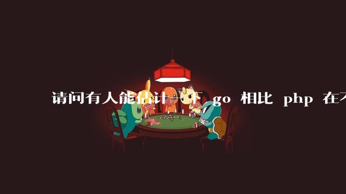 请问有人能估计一下 go 相比 php 在不同用户量下能省多少钱吗?