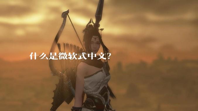 什么是微软式中文？