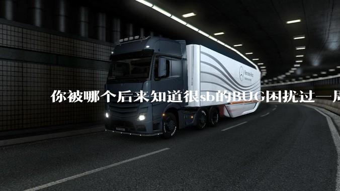 你被哪个后来知道很sb的BUG困扰过一周以上吗?