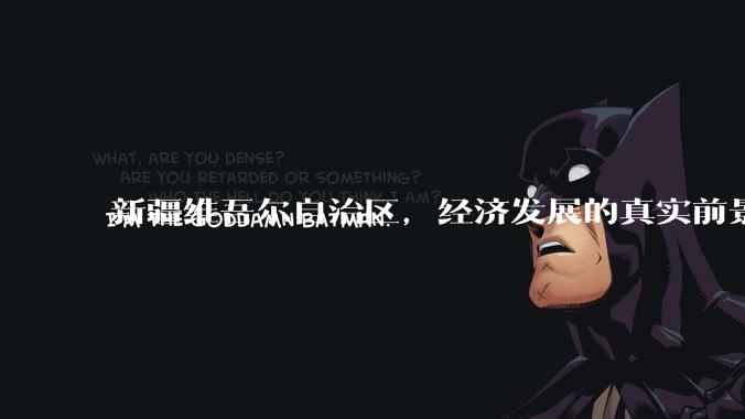新疆维吾尔自治区,经济发展的真实前景如何?