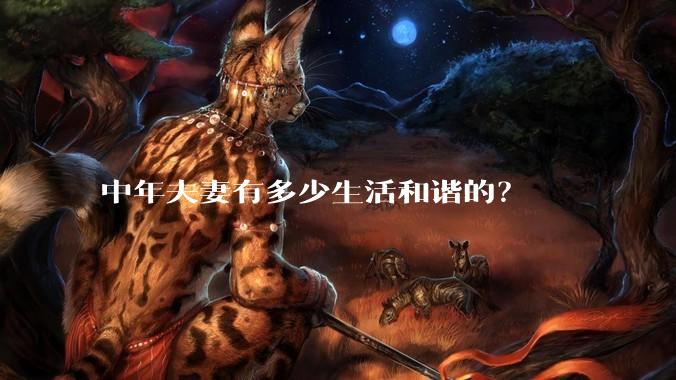 中年夫妻有多少生活和谐的?