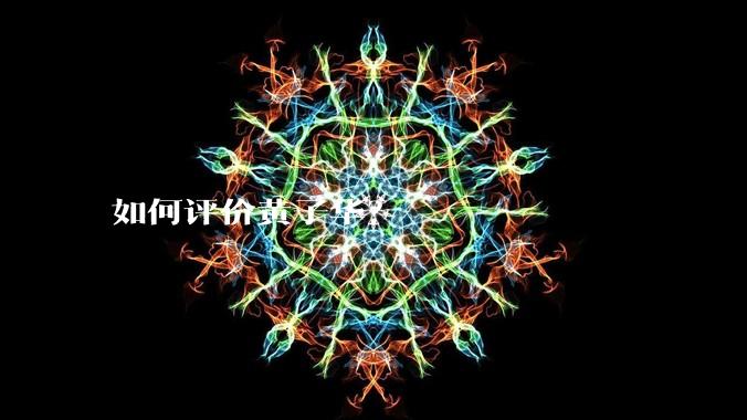 如何评价黄子华?