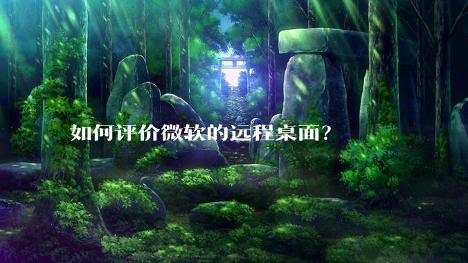 如何评价微软的远程桌面?