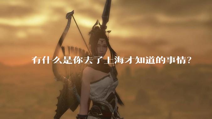 有什么是你去了上海才知道的事情?