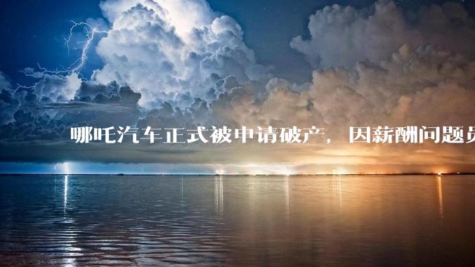 哪吒汽车正式被申请破产,因薪酬问题员工已两月没去上班,被申请破产意味着什么?员工权益还能得到保障吗?