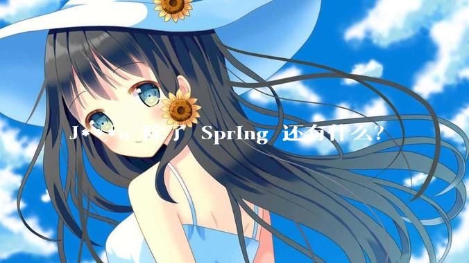 J***a 除了 Spring 还有什么?