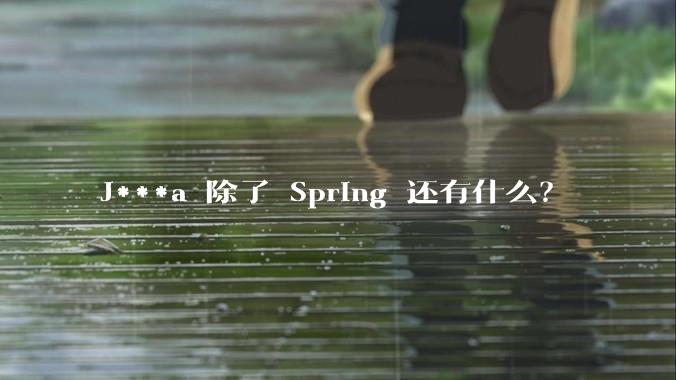J***a 除了 Spring 还有什么?
