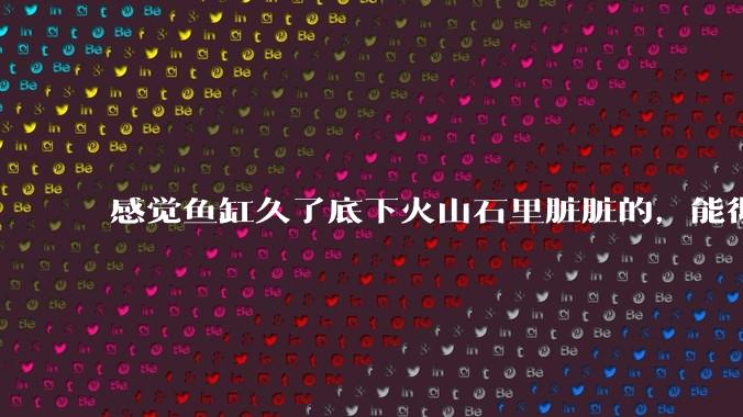 感觉鱼缸久了底下火山石里脏脏的,能彻底换水清理一遍不?