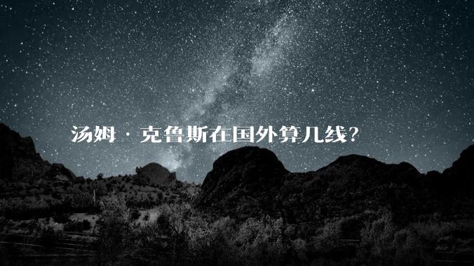 汤姆·克鲁斯在国外算几线?