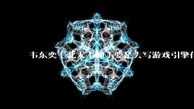 韦东奕(北大韦神)要是去写游戏引擎代码,能不能把虚幻引擎按在地上摩擦?数学好真能‘降维打击吗?