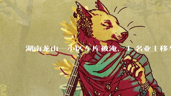 湖南龙山一小区车库被淹,4 名业主移车失联其中 3 人遇难,有何警示意义?遇到暴雨有哪些注意事项?