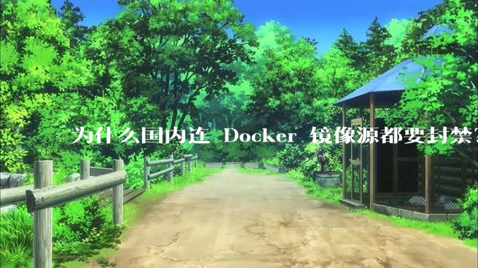 为什么国内连 Docker 镜像源都要封禁?