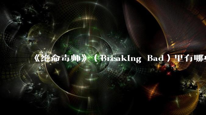 《绝命毒师》(Breaking Bad)里有哪些硬伤?