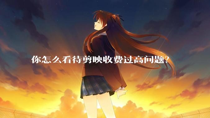 你怎么看待剪映收费过高问题?
