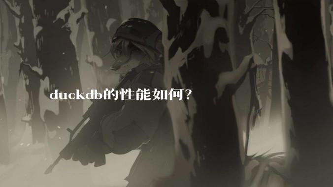 duckdb的性能如何?