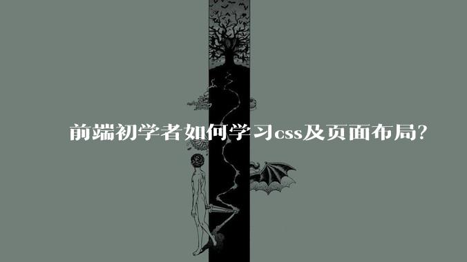 前端初学者如何学习css及页面布局？