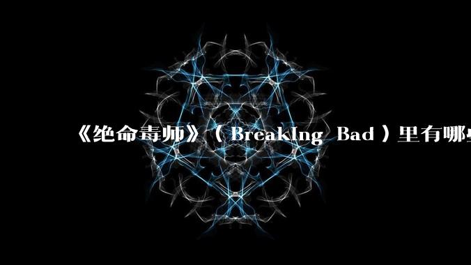 《绝命毒师》(Breaking Bad)里有哪些硬伤?