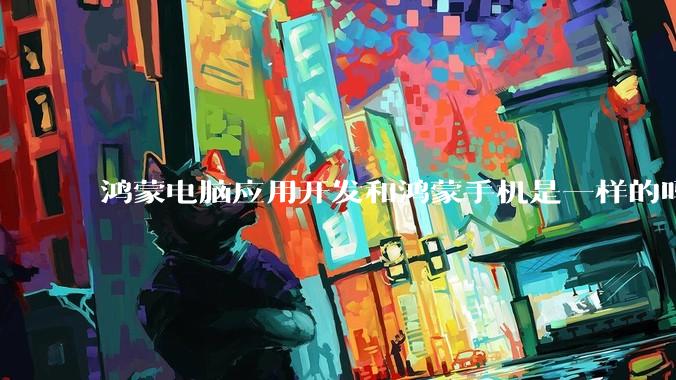 鸿蒙电脑应用开发和鸿蒙手机是一样的吗?