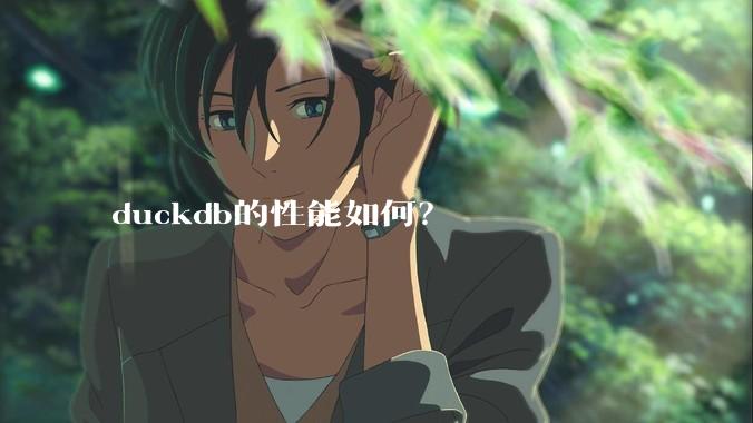 duckdb的性能如何?