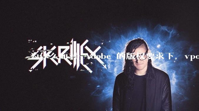 为什么面对 Adobe 的版权要求下,vposy 大神还能从容不迫?