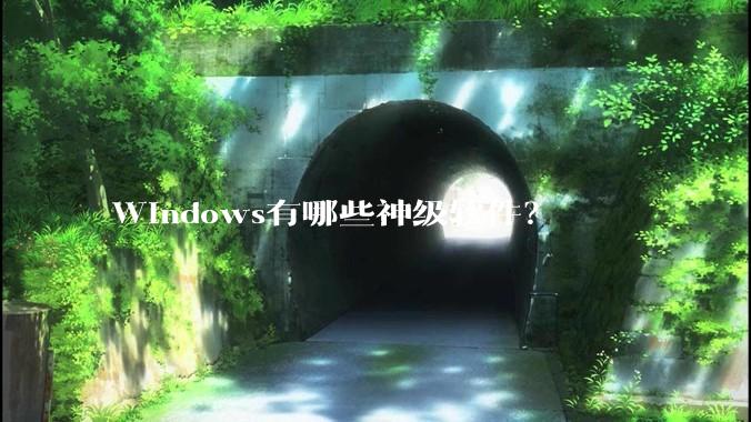 Windows有哪些神级软件?
