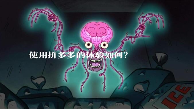 使用拼多多的体验如何?