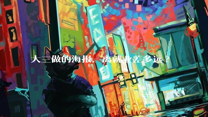 大三做的海报,离就业差多远?