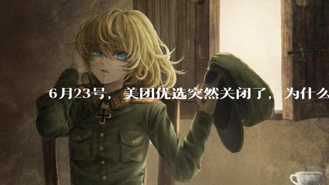 6月23号,美团优选突然关闭了,为什么?