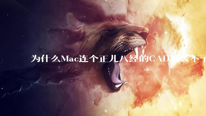为什么Mac连个正儿八经的CAD都装不了还敢打着生产力的旗号?